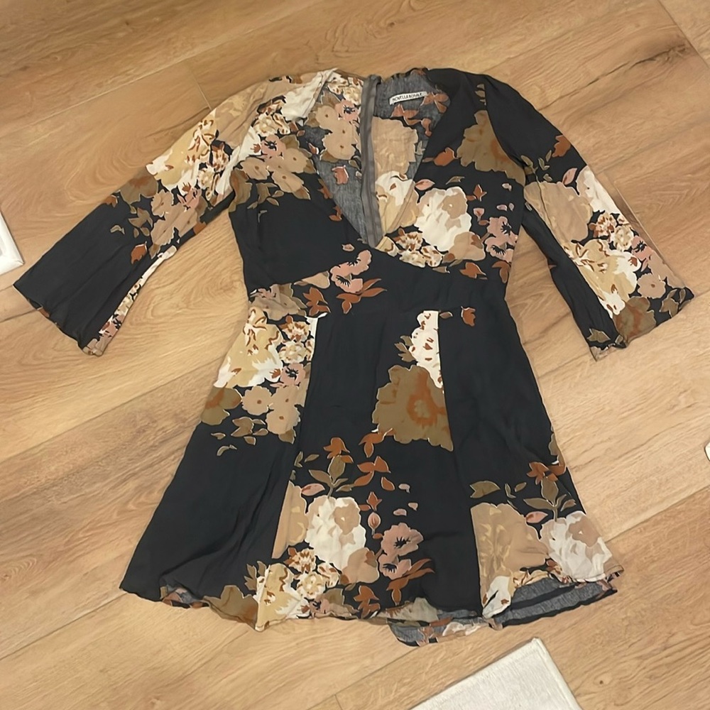 Floral long sleeve dress